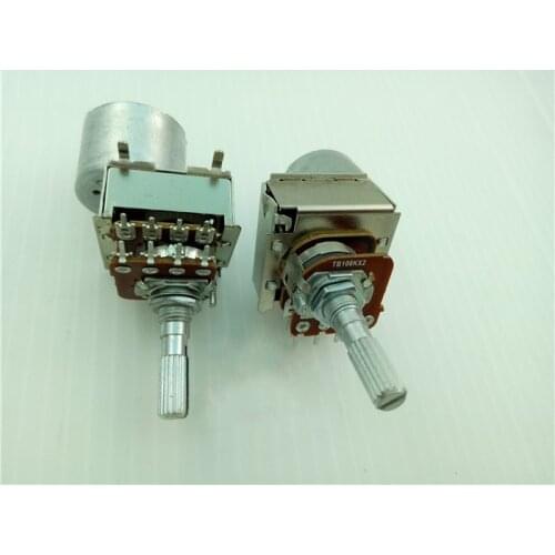 1pcs/lot Spot Japan ALPS 148-type tap with a dual motor potentiometer B10K B100K A50K 8 handle length 20MMF