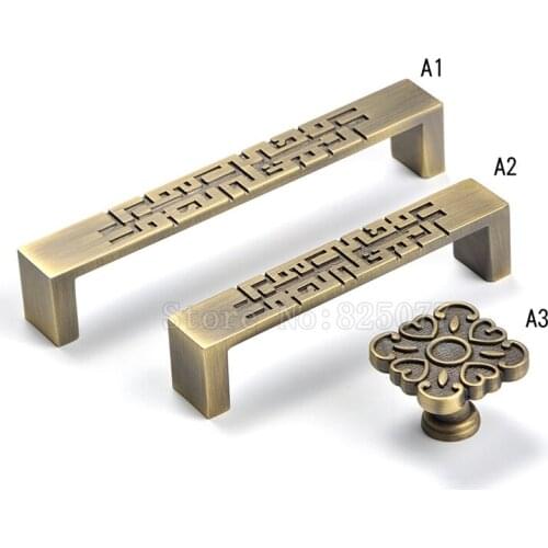 8PCS Vintage Cabinet Wardrobe Knobs Drawer Furniture Cupboard Kitchen Cabinet Door Pulls Handles and Knobs JF1411