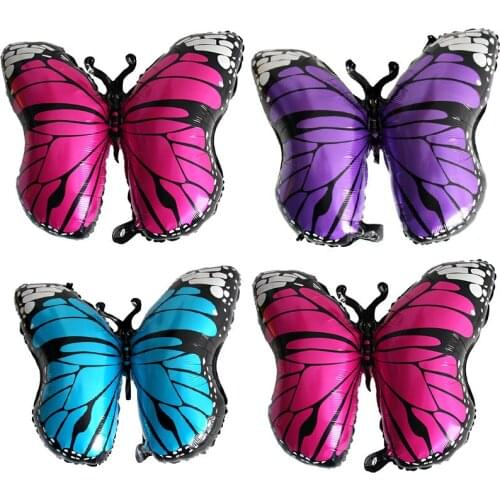 1pcs Big New Butterfly Foil Balloons Wedding Birthday Party Decorations Kids Inflatable Toys Baby Shower Supplies Globos