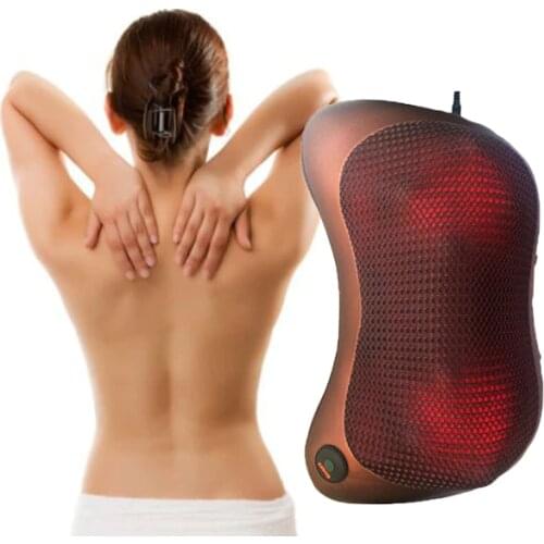 Far Infrared Neck Massager Vibration kneading Car Magnetism therapy massager Pillow Cervical lumbar leg Muscle Relaxation