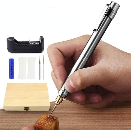 3.7V Cordless Recharge Engraver Electric Pen Electric Drill For Engraving Drilling Drills Dremel Mini Drill Machine With Box