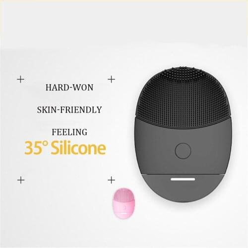Electric Face Brush Sonic Facial Cleansing Brushes Waterproof Silicone Sonic Deep Cleaning Massager for Face Skin Care Tool