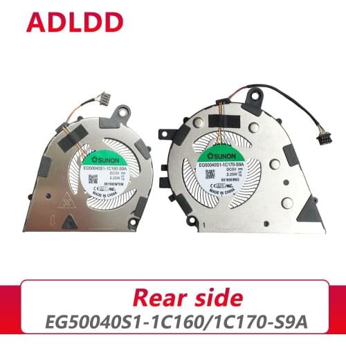 GPU CPU fan for LENOVO 2019 air 14 Sharp dragon IdeaPad FLEX14 API EG50040S1-1C170-S9A DC2800NNS0 EG50040S1-1C160-S9A DC2800O3S0