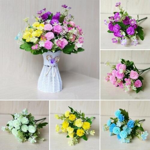 1Pc Artificial Flower Carnation Garden DIY Party Wedding Arch Festival Decor Vivid Simulation Flowers
