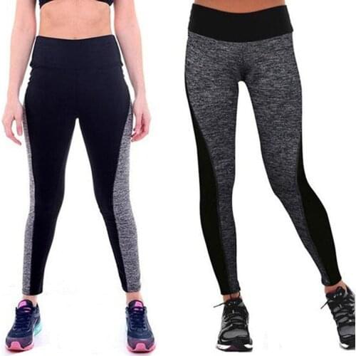 Women Casual Workout Leggings High Waist Patchwork Seamless Gym Leggings Fitness Sports Running Yoga Athletic Pants