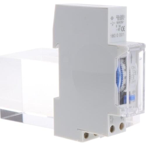 G2AB AC 110V/AC 220V 15 Minutes Mechanical Timer Switch 24 Hours Programmable Din Rail