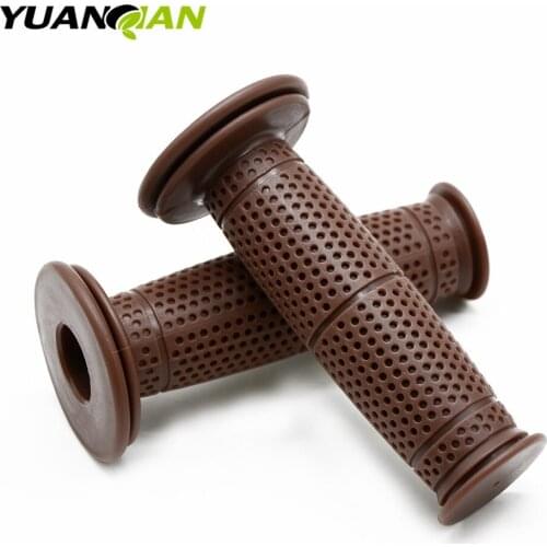 Motorcycle 7/8'' 22mm Retro Rubber Handlebar Hand Grip For Honda CBR954RR CBR600RR CBR900RR CBR 600 F2,F3,F4,F4i CBR250R