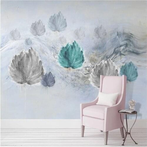 Custom Mural Wallpaper Retro Abstract Dandelion Sofa TV Background Wall Painting