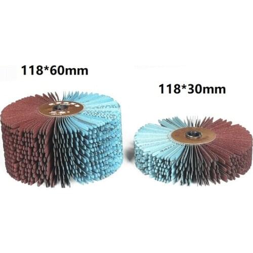 New 1pcs 118*30mm Sanding Cloth Grinding Head Wheel for for Woodworking Groove Linear Polishing Antiquing Grinding