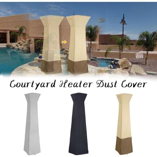 Patio Heater Cover Waterproof With Zipper Standup Outdoor Round Heater Covers Waterproof And Lightweight Household Accessories