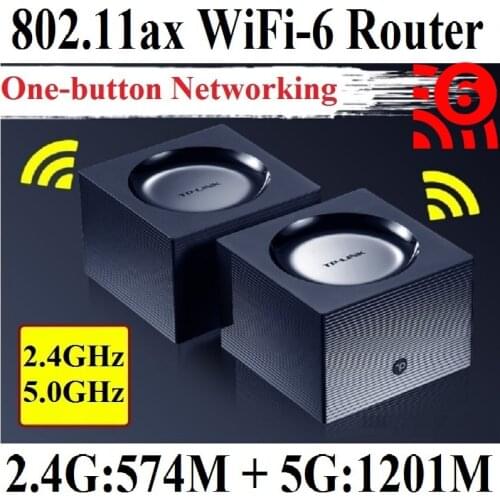 Chin-Firmware,IPv6 Wi-Fi6 802.11AX WiFi6 Wireless Router 2 bands 2.4GHz 574M + 5GHz 1201M, 4 Gigabit ports Wi-Fi 6 MU-MIMO OFDMA