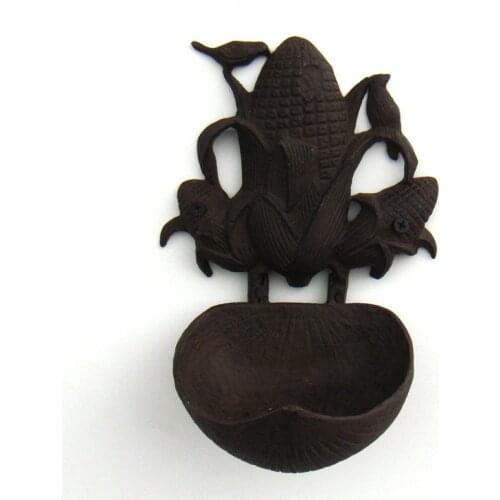 Shabby Pig Iron Corn Model Soap Box Wall Hanging Metal Bird Organizer Daily Necessity Bathroom Hardware Decor Craft Accessories