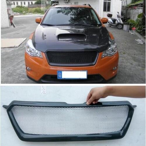 High quality Carbon Fiber Mesh Grille Trim Racing Grills Fits For Subaru XV 2012 2013 2014 2015 2016 2017