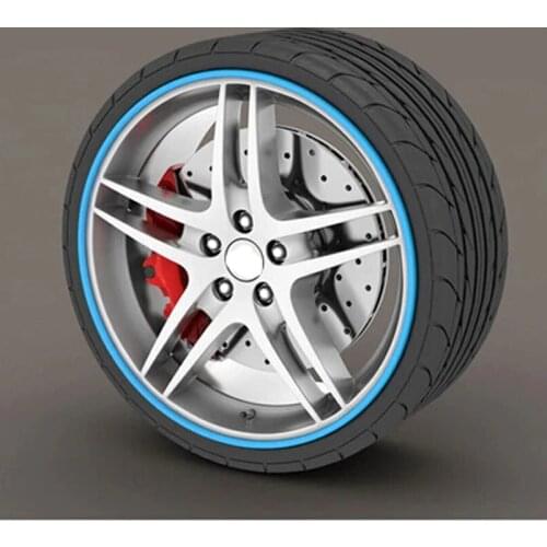 New 8M Roll Car-styling IPA Rimblades Car Vehicle Color Wheel Rims Protectors Decor Strip Tire Guard Line Rubber Moulding Trim