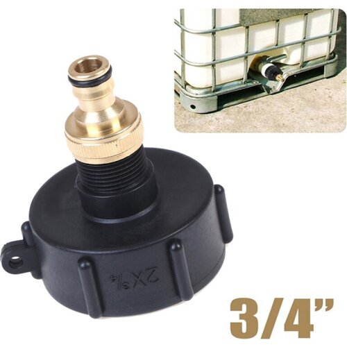 IBC Adapter Connector 3/4 Inch S60x6 IG For IBC Hose Valve Adapter Water Tank Rain Barrel 1000L Water Connectors