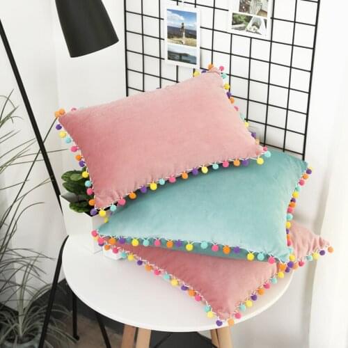Morden Sofa Car cushion Solid Velvet cushions Cute Bedroom Decorative Minimalist Throw Pillows fashion wedding home decoration