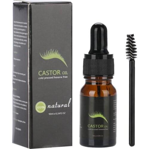 10ml Eyelash Enhancer New Castor Oil Natural Eyelash Growth Eyelash Serum Moisturizing Growth Essence Makeup Tools