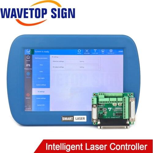 WaveTopSign Highly Intelligent Touch Screen Laser Marking Machine Fly Control System