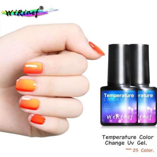 WiRinef Newest Nail Gel Polish Temperature Changing Nail Color Soak Off UV Gel Nail Polish Chameleon Varnish