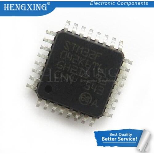 1pcs/lot STM32F042K6T6 STM32F042 QFP-32 In Stock