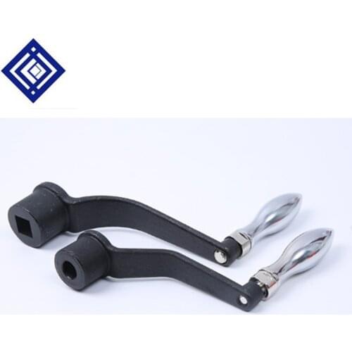 12 14 17 19 mental crank handle for CNC machine with square or round handle