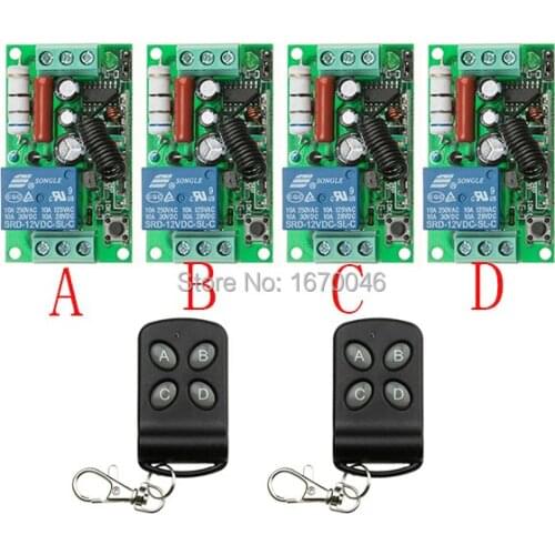 2015 New AC 220V 10A RF 1ch rf wireless light remote control switch 220v wireless intelligent home