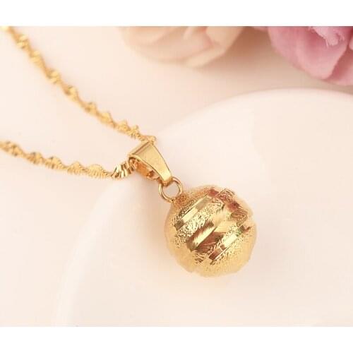 2018 New arrival Bead pendant necklace for women Christmas mothers gift gold color Arab/Africa Pendant Necklace,Great Gift