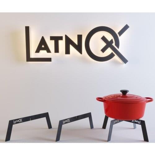 34 Cm Latnox OX + Camping Stove - Over Fire Grill - Camping Equipment