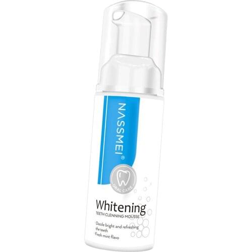 60ml Teeth Tooth Whitening Toothpaste Refreshing Shining Ultra-fine Mousse