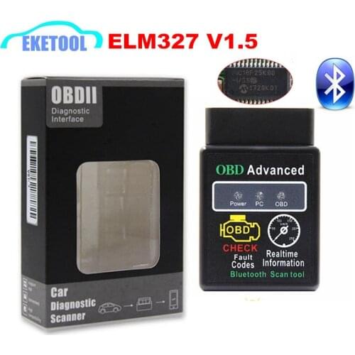 Firmware V1.5 PIC18F25K80 OBDII Car Diagnostic ELM327 V1.5 Bluetooth Android Auto OBD Tool ELM 327 Diesel Car Retailer Box