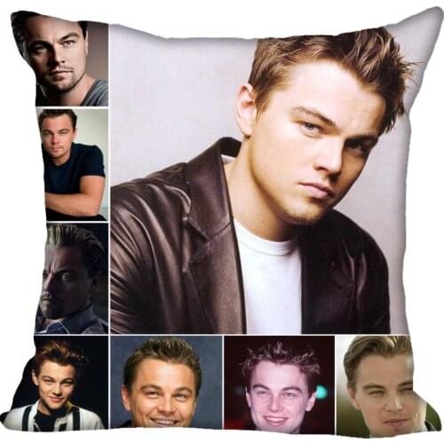 Nice Leonardo DiCaprio Pillow Case Modern Home Decorative Pillowcase 35x35cm,40X40cm(one sides) For Living Room Pillow Cover