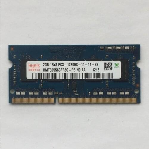 Hynix chipset 2GB 1Rx8 12800S PC3 DDR3 1600Mhz 2gb Laptop Memory Notebook Module SODIMM RAM