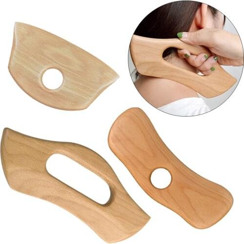 Wooden Massage Scraping Board Guasha for Soft Tissue for Back Legs Arms Handheld Scraping Paddle Manual Muscle Relief