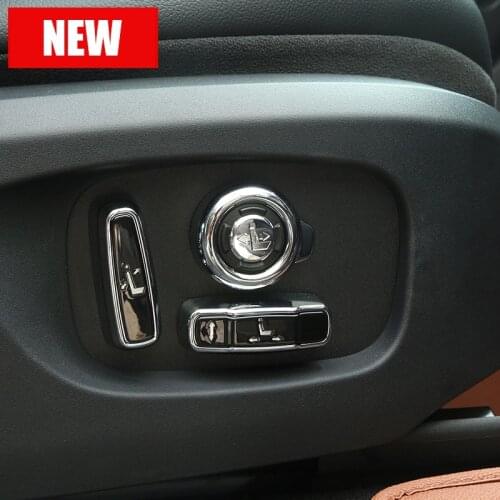 For Land Rover Defender 110 2020 Chrome Interior Seat Adjustment Switch Knob Button Cover Trim Accessories