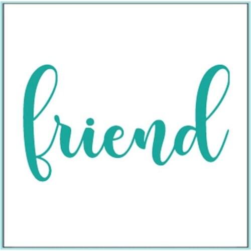 Friend Word Die Cuts For Card Making Word Friend dies scrapbooking metal cutting dies new 2019