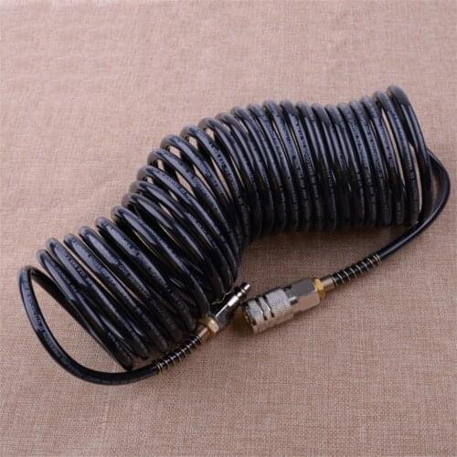 LETAOSK 25FT Air Hose Pipe Fittings Recoil Pneumatic Airline Compressor 200 PSI Quick Coupler