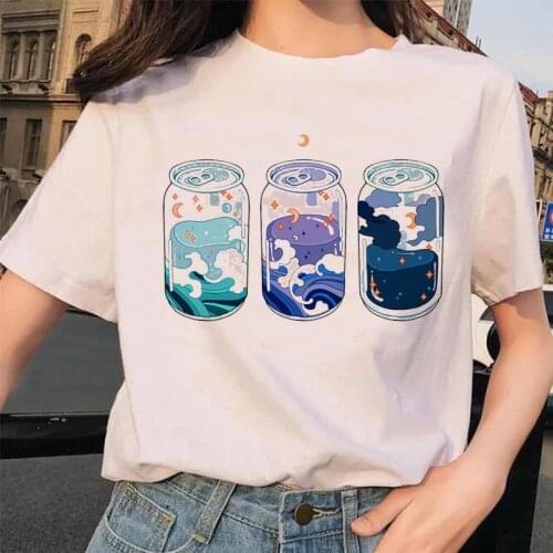 Harajuku Short Sleeve T Shirt Cute Gothic Tops Vintage Strawberry Milk Oversized T-shirt Grunge Aesthetic Women Clothing Top Tee