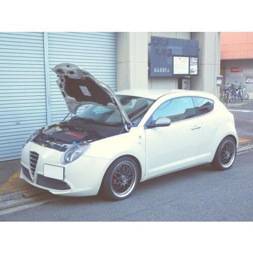 For 2008-2018 Alfa Romeo MiTo hatchback Front Hood Bonnet Gas Struts Lift Support Shock Damper Carbon Fiber