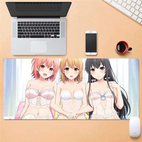 Gaming Mouse Pad Gamer Accessories Xxl Big Mouse Pad Gamer Mouse Keyboard Computer Peripheral Office Mouse Pad Anime Sexy