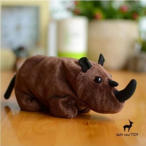 Simulation Rhinoceros Doll Plush Animals Childrens Toys Sandbags Stuffed Toy Store