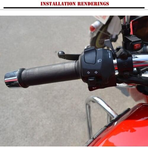 Handlebar Warm Heated Grip Pads Kit CS-054B1 12V Universal Motorcycle Motorbike Outdoor Personal Motorcycle Decoration