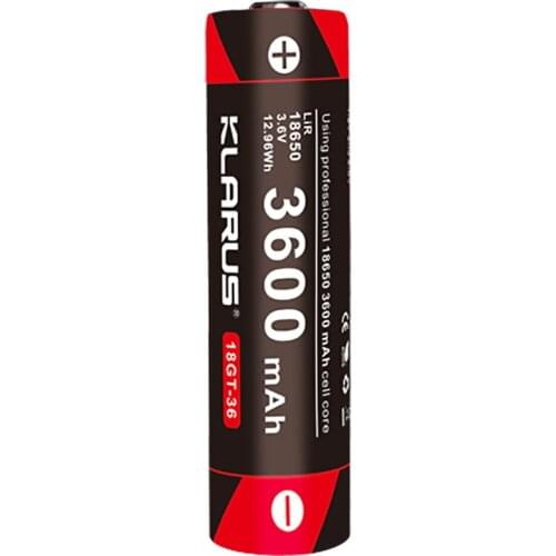 Original KLARUS 3600mAh Li-ion Cell Rechargeable 18650 Battery for Portable Lighting
