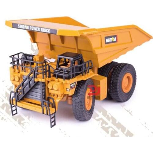 1/40 truck model Diecast alloy metal car Excavator Mining dump truck excavator model toy engineering truck for kids collection