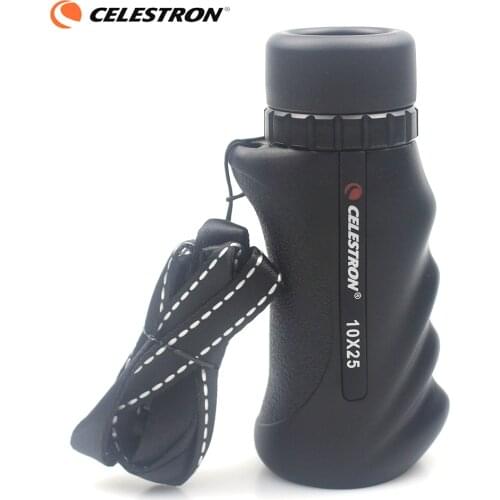 CELESTRON NATURE 10x25 Mini Pocket Monocular Telescope Zoom Theatrical Compact Binoculars Eyepiece Portable For Hunting Camping