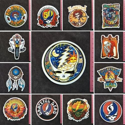 The Grateful Dead series PVC Stickers Travel Suitcase Wall Pencil Box Bike Phone Sliding Plate Graffiti Styling Buy 3 free 1