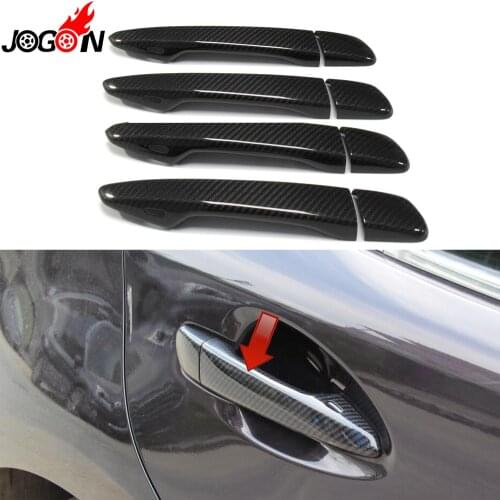 Real Carbon Fiber For Lexus IS F Turbo ES GS CT200H IS250 IS300 ES350 GS350 2013- 2020 Car Door Handle Cover Trim Accessories