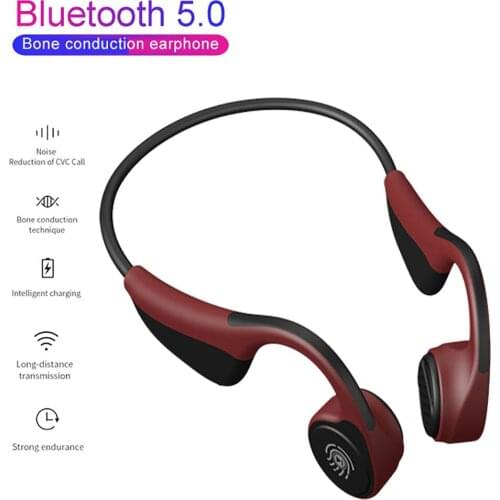 New V9 Wireless Bluetooth Headphones 5.0 Bone Conduction Earphone Outdoor Sport Headset gamer with Microphone PK Z8 Headset