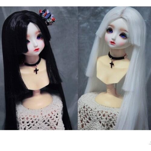 New Style 1/3 1/4 1/6 1/8 Bjd SD Doll Wig High Temperature Wire Long Straight Wig For BJD Hair Wig