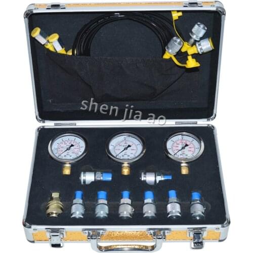 Portable Hydraulic Test Gauges Digger Pressure Test Excavator Hydraulic Pressure Test Kit For Excavator Hydraulic Tester Tool