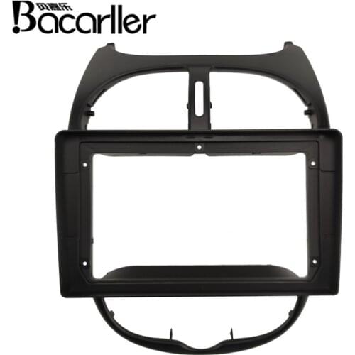 9 Inch Car Fascia For PEUGEOT 206 2004-2008 Double Din Car dvd Fascias Frame Audio Fitting Adaptor Facia Panel Dashboard